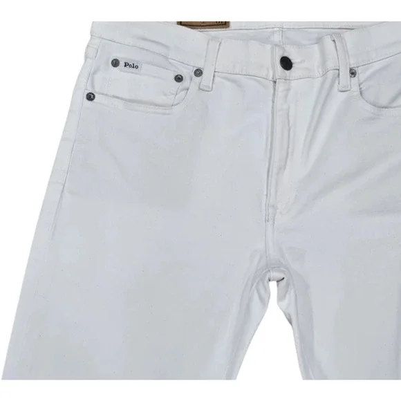 Polo Ralph Lauren Women's White Thompkins Skinny High Rise Stretch Jeans Size 28 - Picture 2 of 4